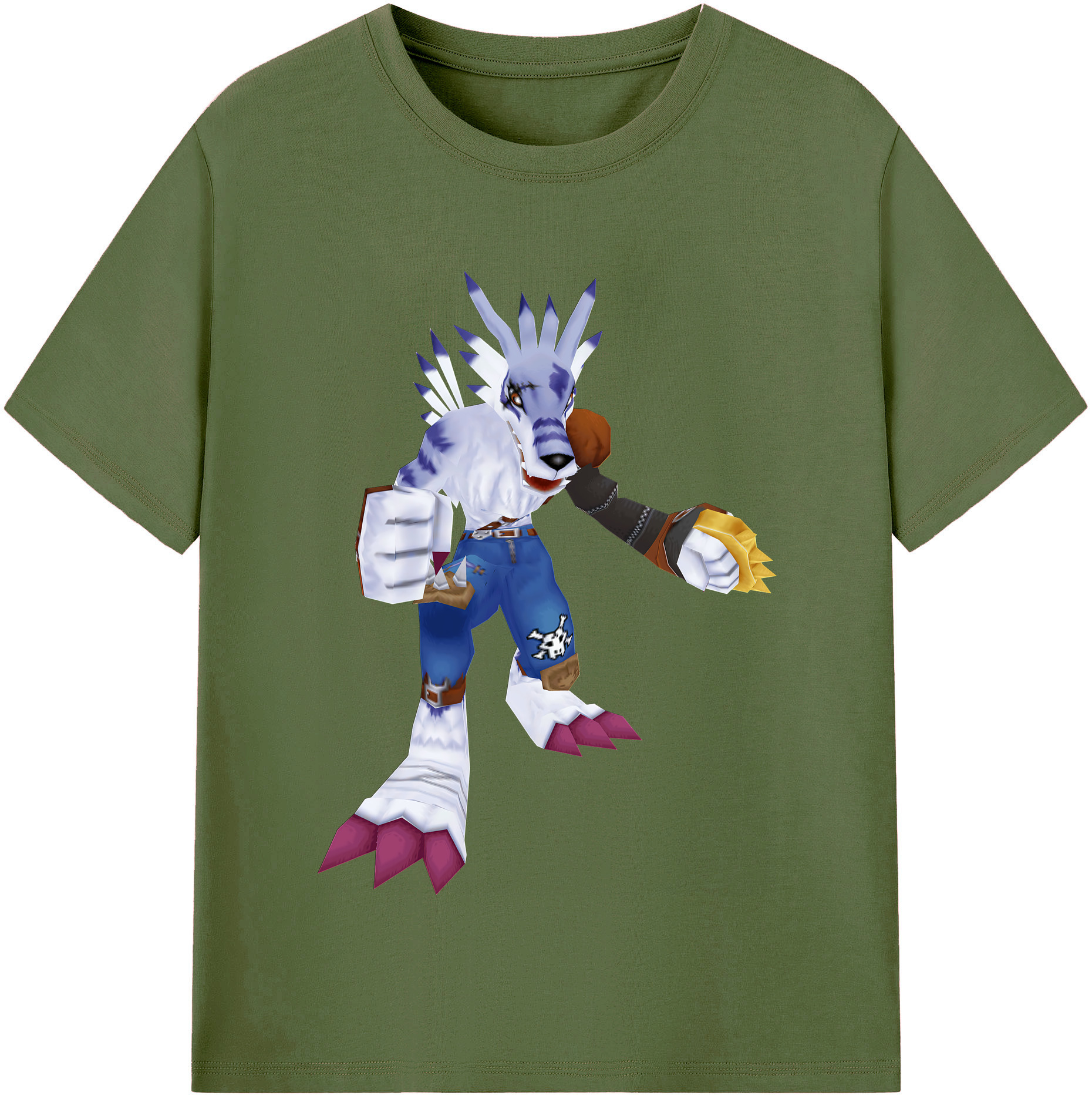 （画像用） Digimon デジタルモンスター/デジモン 綿100％半袖Tシャツ（フロントプリント）
